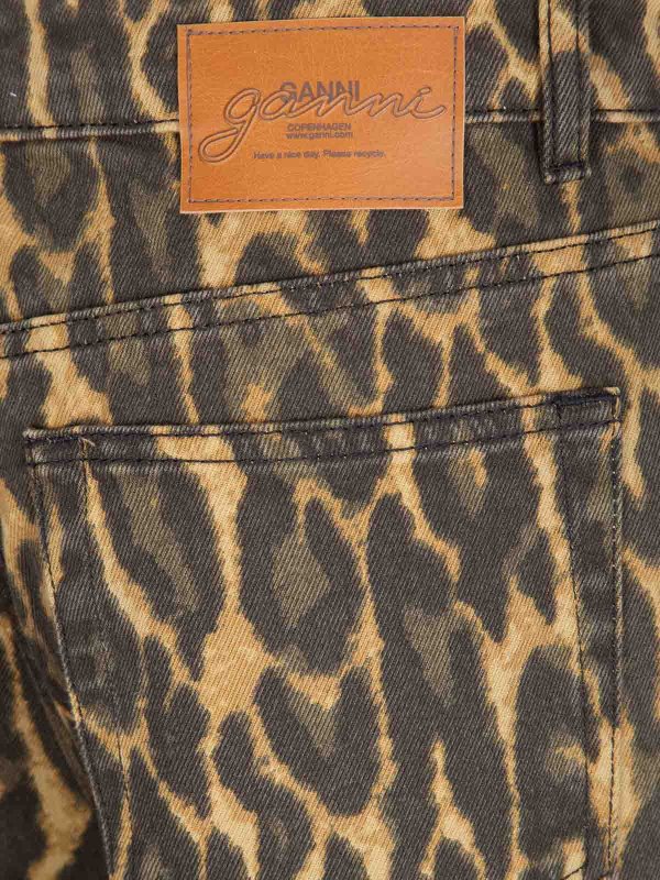 The Best Shops GANNI: Jeans à jambe droite - Jean Droit - Marron Clair