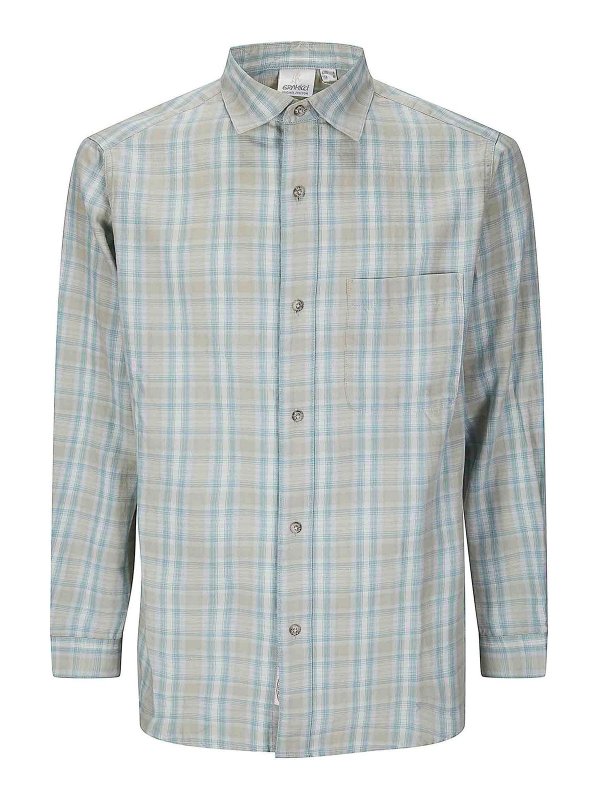 GRAMICCI: shirts - Checkered Ombre Shirt