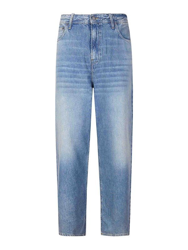 HAIKURE: Pantalons casual - Pantalons Décontractés - Bleu