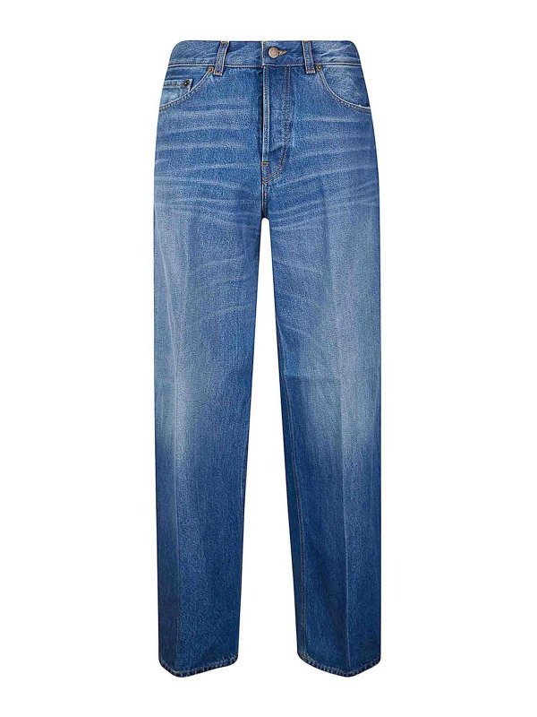HAIKURE: straight leg jeans - Bethany Real Blue