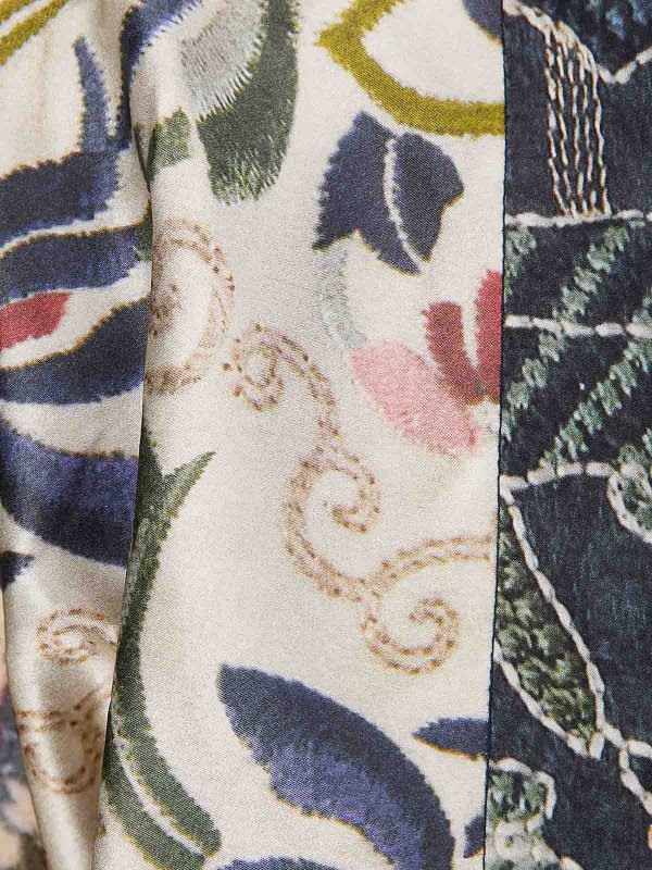 HUI: casual jackets online - Chinese-Style Printed Silk Jacket