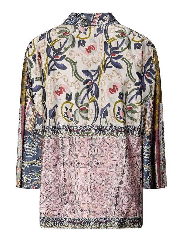 The Best Shops HUI: casual jackets - Chinese-Style Printed Silk Jacket