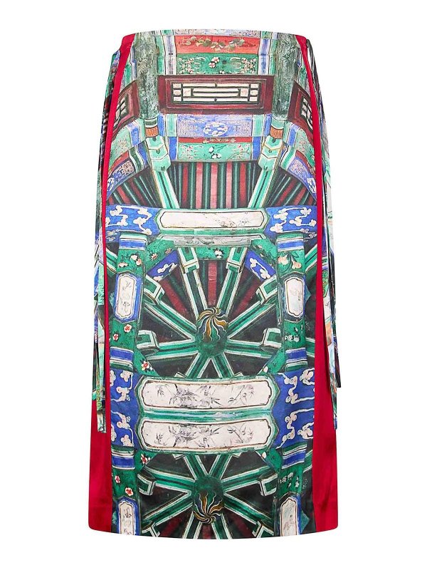 HUI: Jupes midi et au genou - Jupe Midi - Vert