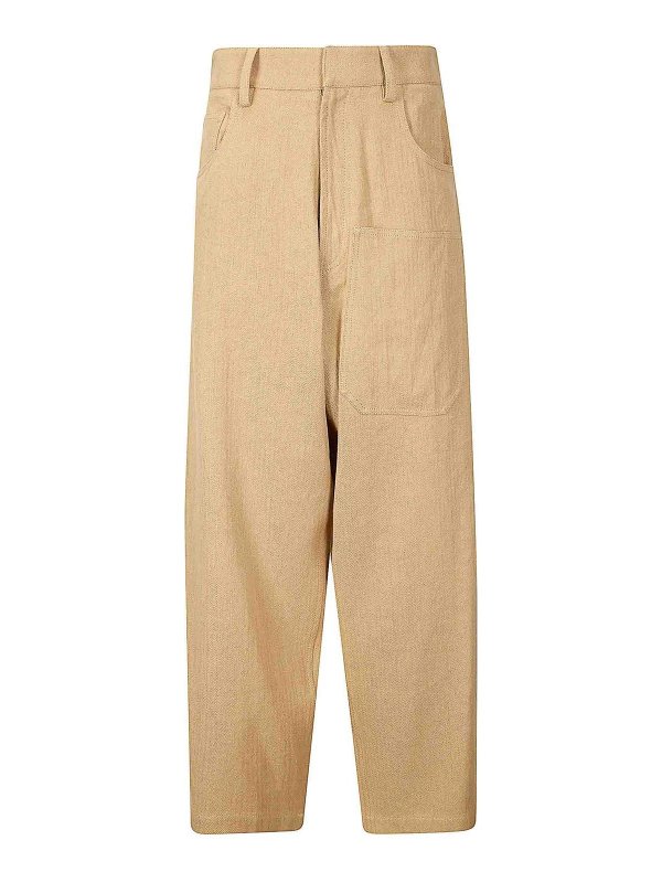 JEJIA: Pantalons casual - Pantalons Décontractés - Bleu Foncé