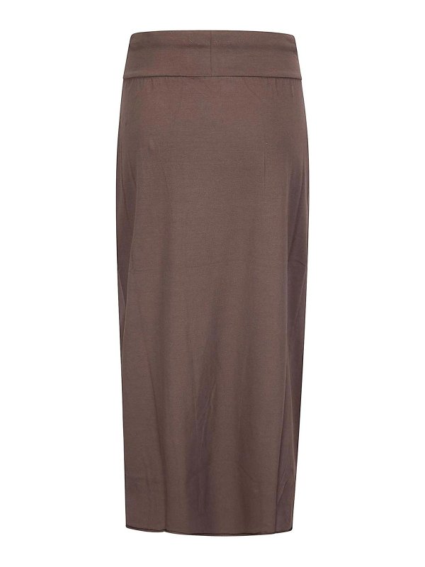 LABO.ART: Faldas media pierna y semilargas online - Falda Semilarga - Marrón