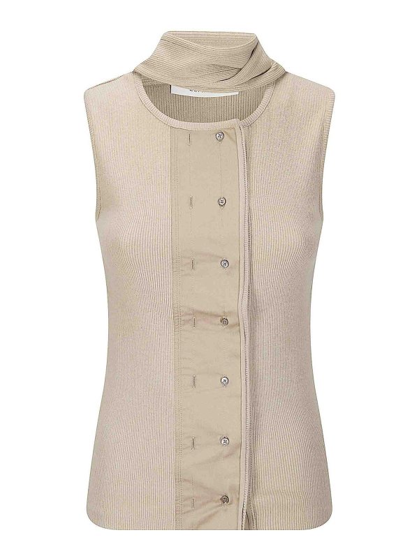 LEMAIRE: Tops & Débardeurs - Top - Vert Clair