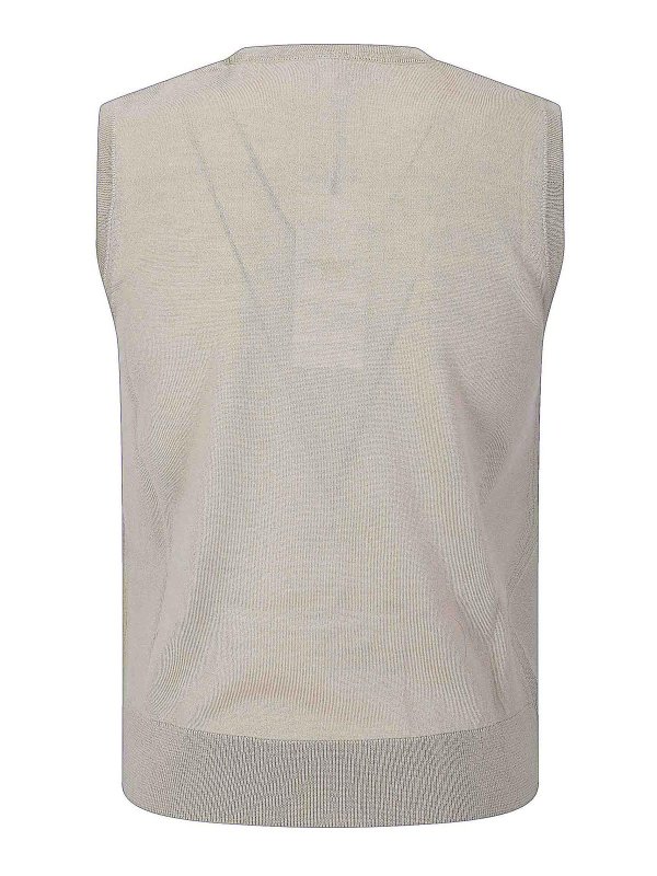 MAISON KITSUNÉ: Tops y camisetas sin mangas online - Top - Marrón