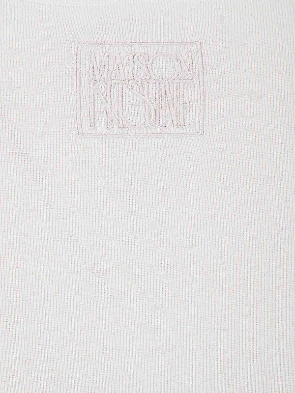 The Best Shops MAISON KITSUNÉ: t-shirt - T-shirt aderente a coste a contrasto