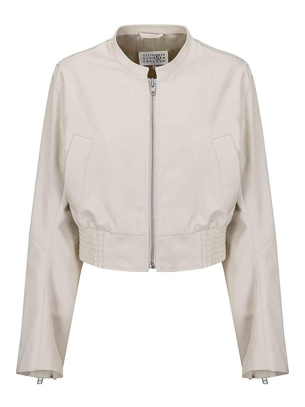 MM6 MAISON MARGIELA: カジュアルジャケット - カジュアルジャケット - ベージュ