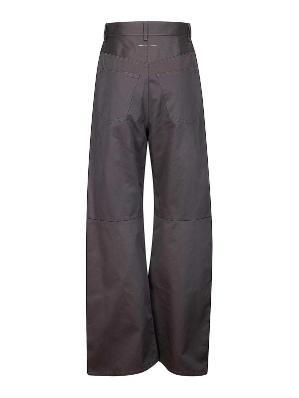 MM6 MAISON MARGIELA: カジュアルトラウザー online - カジュアルパンツ - ダークグレー