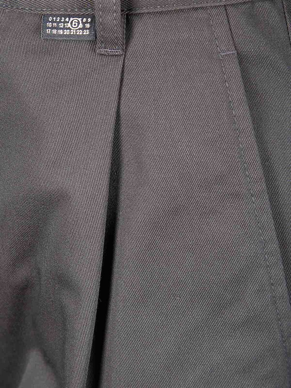 The Best Shops MM6 MAISON MARGIELA: カジュアルトラウザー - カジュアルパンツ - ダークグレー