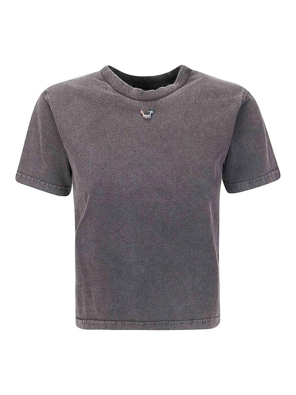 OTTOLINGER: t-shirts - Pierced Fitted T-Shirt