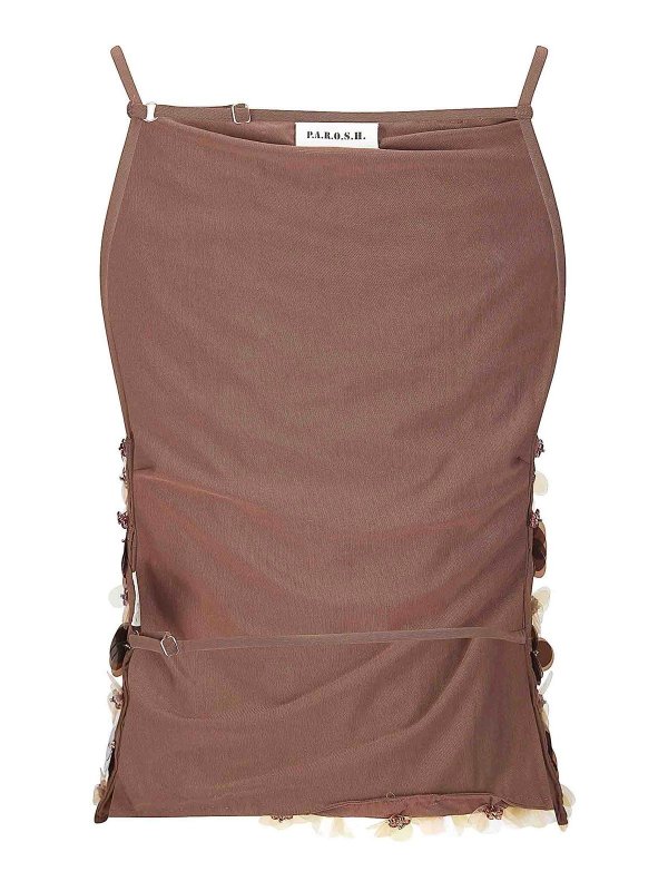 P.A.R.O.S.H.: Tops y camisetas sin mangas online - Top - Marrón