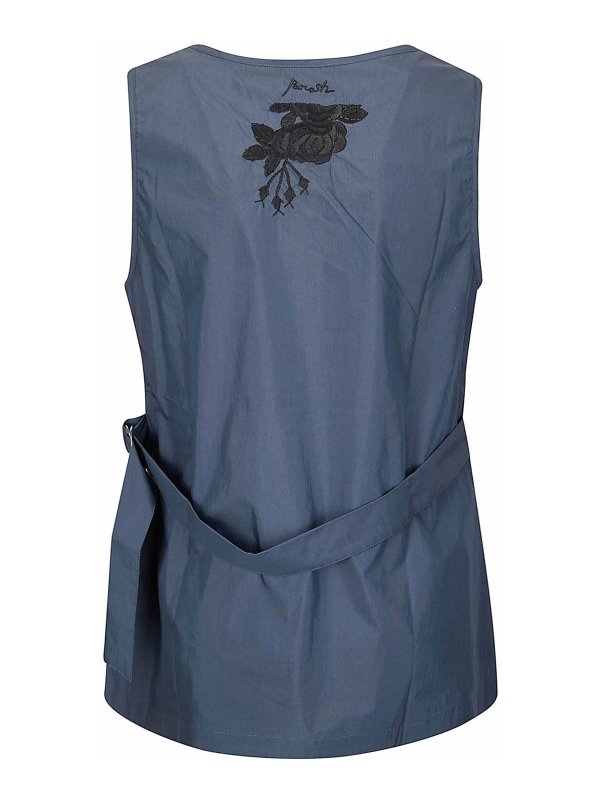 P.A.R.O.S.H.: Tops y camisetas sin mangas online - Top - Azul