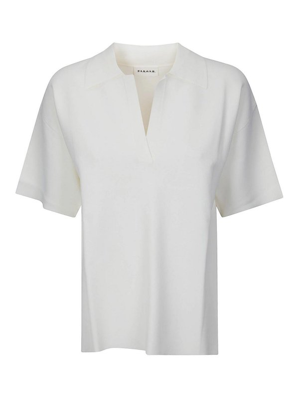 P.A.R.O.S.H.: Chemises - Chemise - Crème