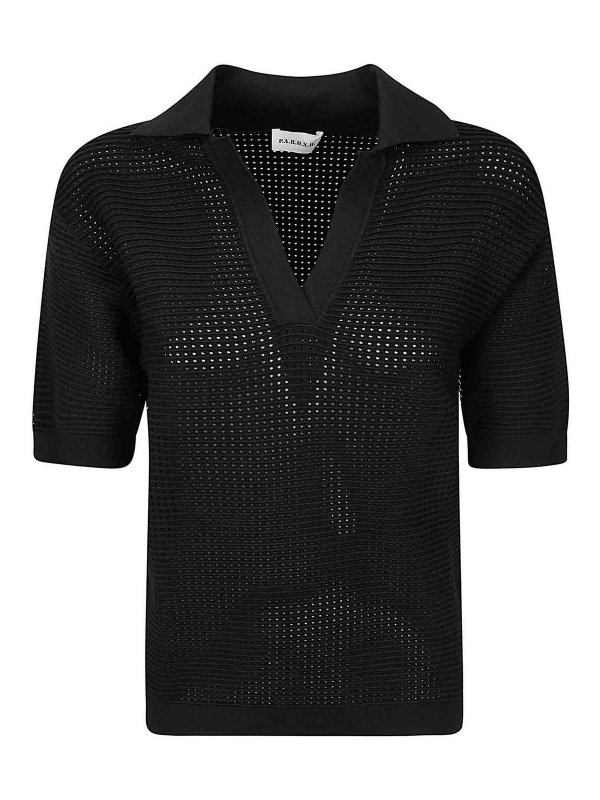 P.A.R.O.S.H.: Poloshirts - Poloshirt - Schwarz