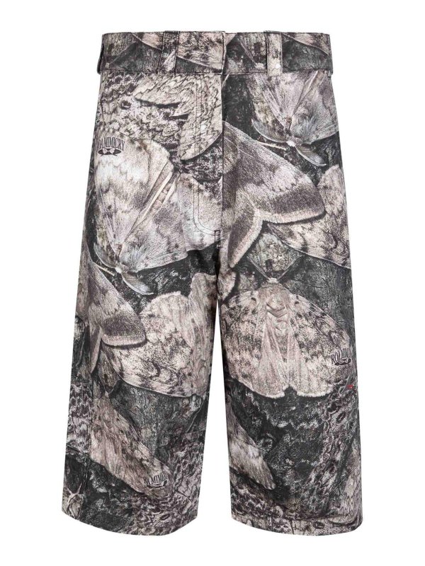 ROA: casual trousers - Siera Moth Print 3/4 Pant