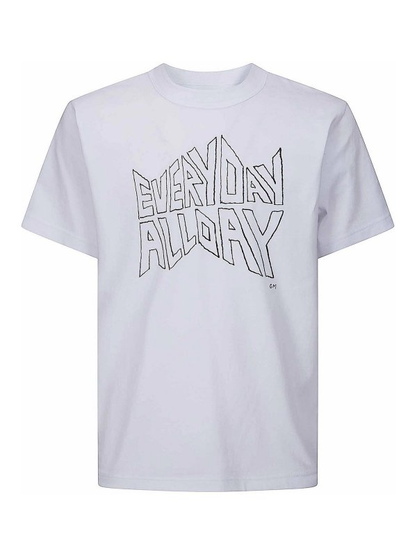 Sacai: T-shirts - T-Shirt - Blanc