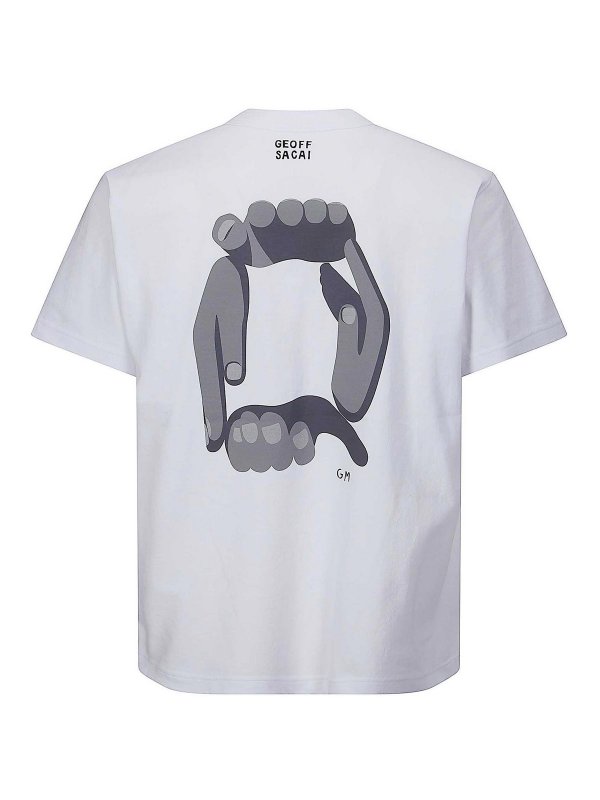 Sacai: T-shirts online - T-Shirt - Blanc