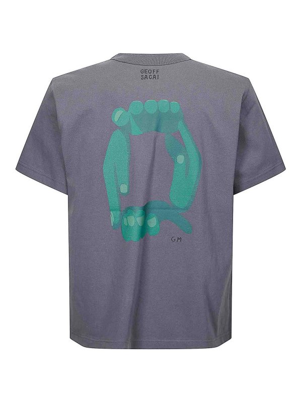 Sacai: T-shirts online - T-Shirt - Grün