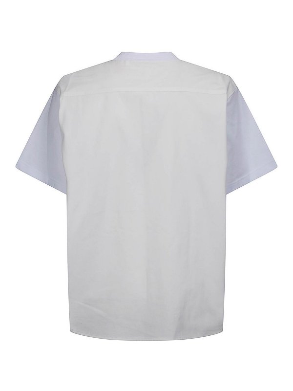 Sacai: t-shirts online - Light Weight Denim X Cotton Jersey T-Shirt