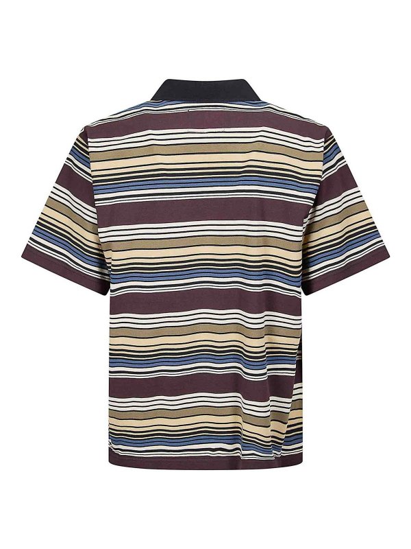 Sacai: t-shirt online - T-shirt a righe orizzontali