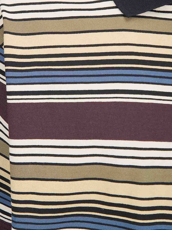 The Best Shops Sacai: t-shirt - T-shirt a righe orizzontali