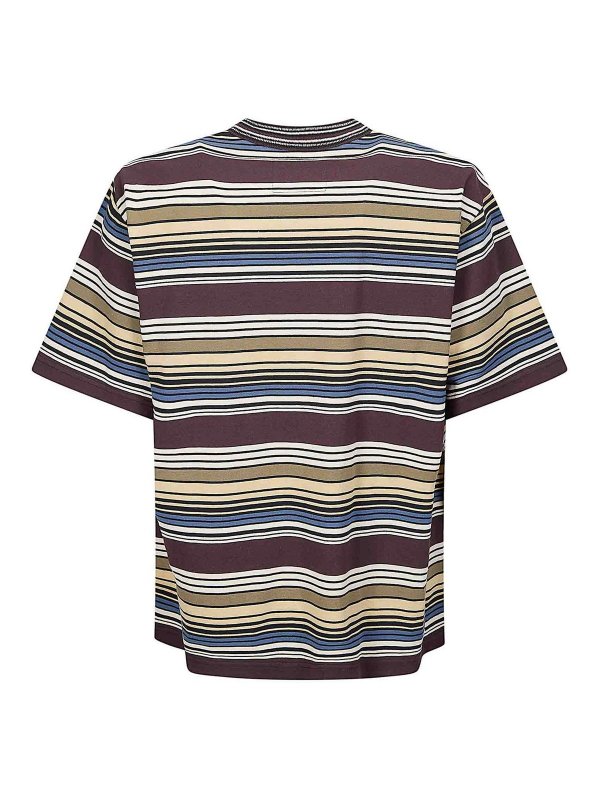 Sacai: t-shirts online - Horizontal Stripe T-Shirt