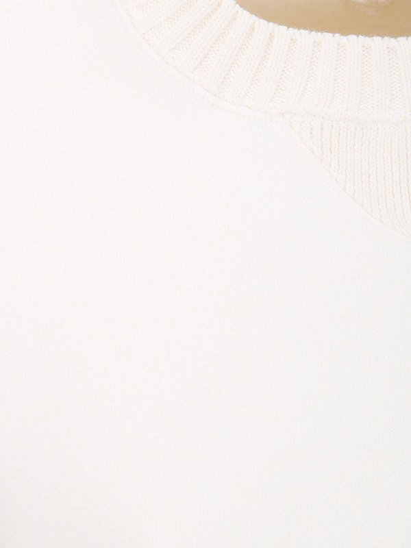 The Best Shops Sacai: crew necks - Cotton Cashmere Knit Pullover