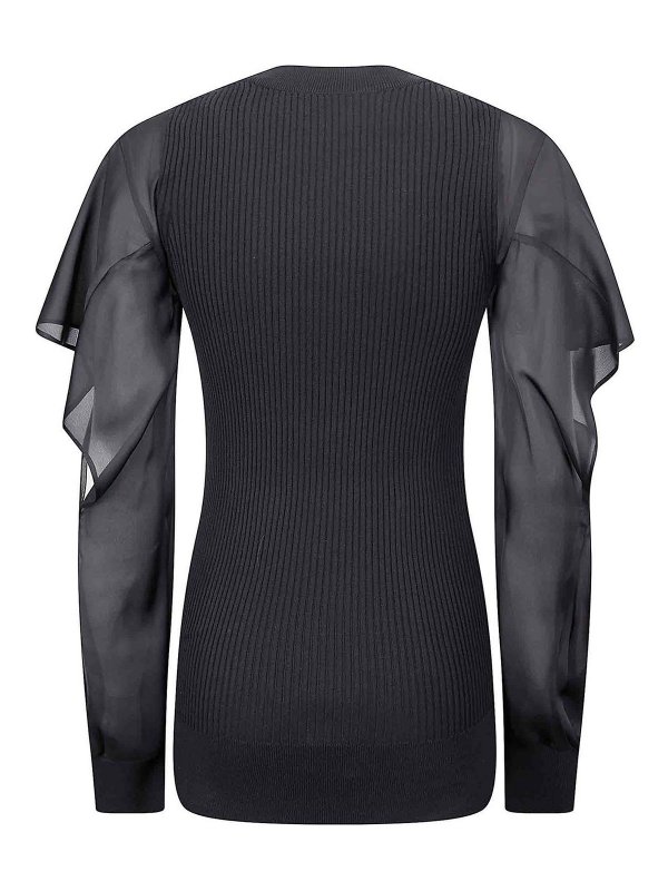 Sacai: Tops und Tank Tops online - Top - Schwarz