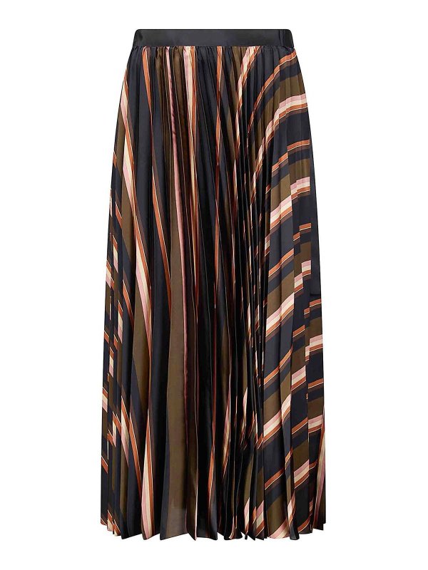 Sacai: Faldas media pierna y semilargas - Falda Semilarga - Rosado