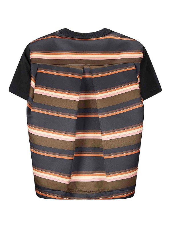 Sacai: Tシャツ online - Tシャツ - ピンク