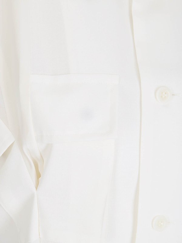 The Best Shops Sacai: ショートドレス - ショートドレス - クリーム