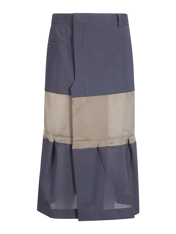 Sacai: Faldas media pierna y semilargas - Falda Semilarga - Ninguno