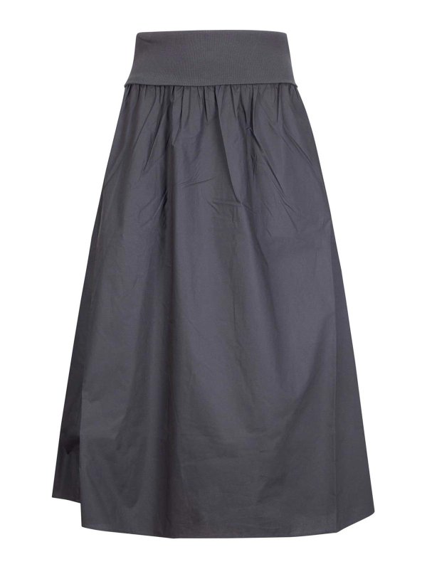 SAMSOE SAMSOE: Jupes midi et au genou - Jupe Midi - Noir