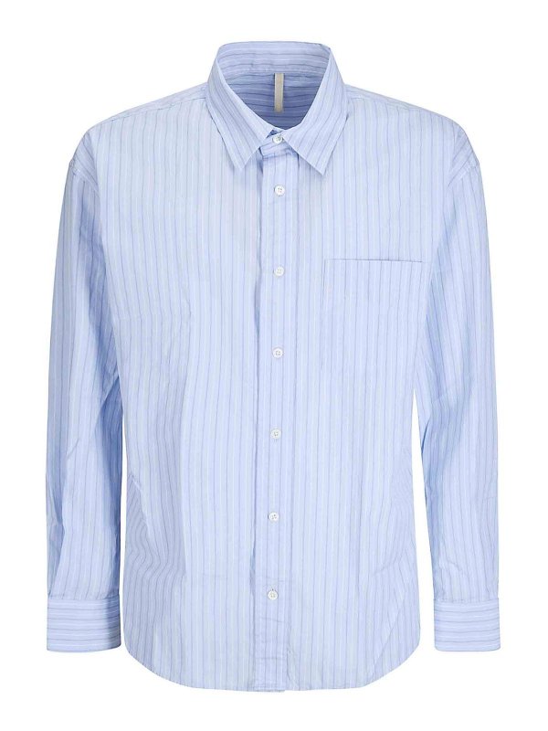 EDWARD GREEN: Chemises - Chemise - Bleu