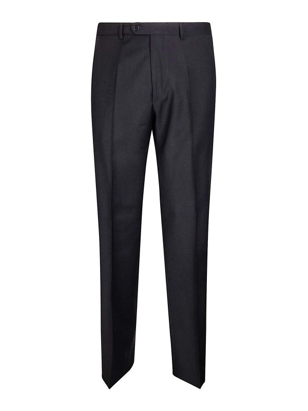 EDWARD GREEN: Pantalones casual - Pantalón Casual - Negro