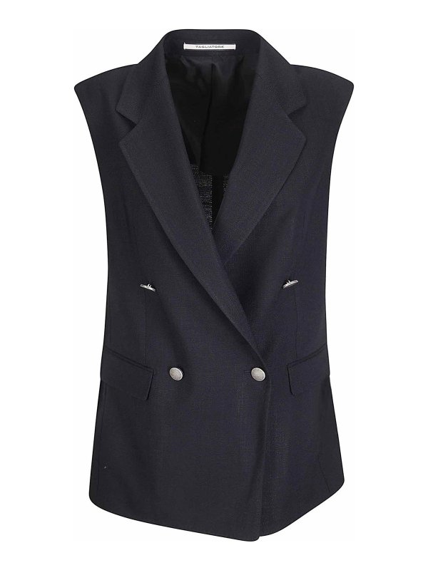 TAGLIATORE: Chalecos  - Chaleco - Negro