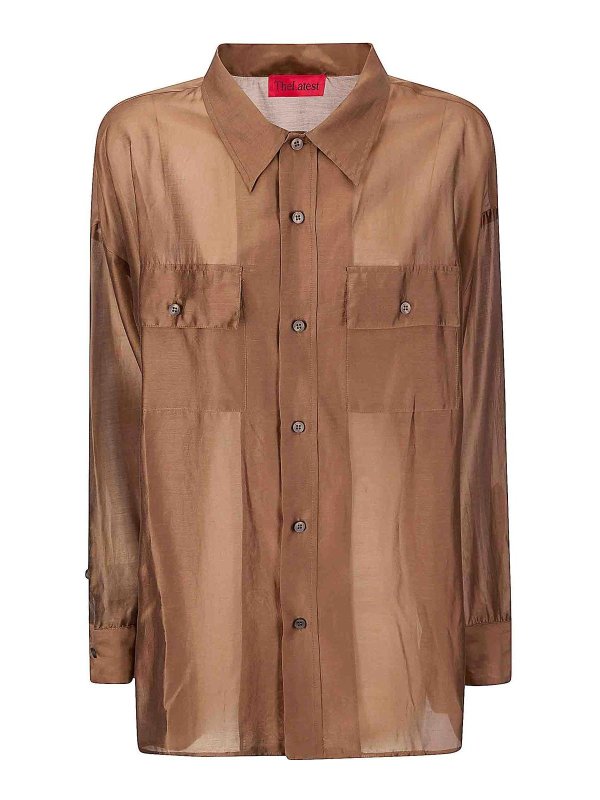 THELATEST: Camisas - Camisa - Marrón