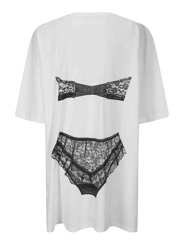 VAQUERA: t-shirts online - Women Trompe Loeil Tall Tee Knit