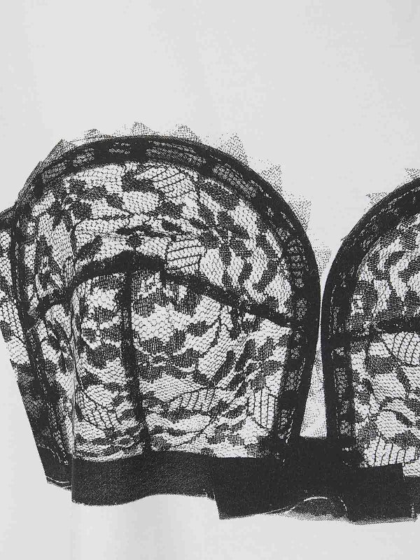 The Best Shops VAQUERA: t-shirts - Women Trompe Loeil Tall Tee Knit