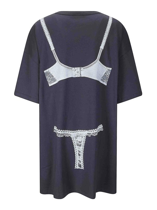 VAQUERA: t-shirts online - Women Trompe Loeil Tall Tee Knit