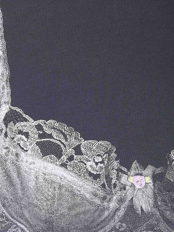 The Best Shops VAQUERA: t-shirts - Women Trompe Loeil Tall Tee Knit