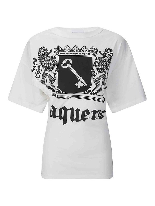 VAQUERA: t-shirts - Women Twisted T Shirt Knit