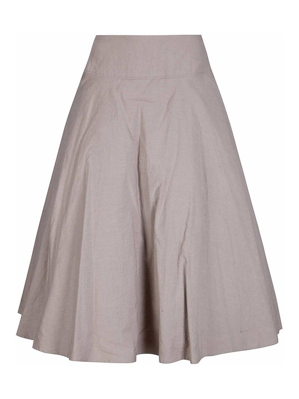 YOHJI YAMAMOTO: Jupes midi et au genou - Jupe Midi - Beige