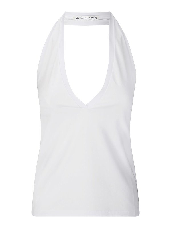 STEFANO MORTARI: トップス＆タンクトップ - トップ/タンクトップ - 白