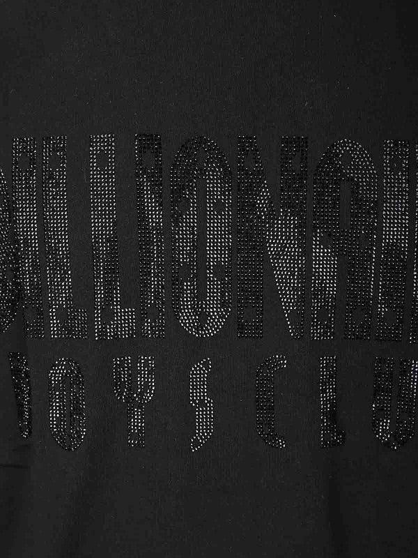 The Best Shops BILLIONAIRE BOYS CLUB: t-shirt - T-shirt con logo dritto con strass