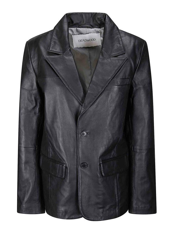 DEADWOOD: leather jacket - Stanley