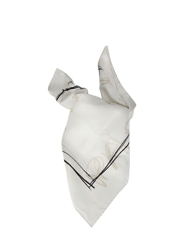 Maison Margiela: Stolen und Schals online - Stola - Hellgrau