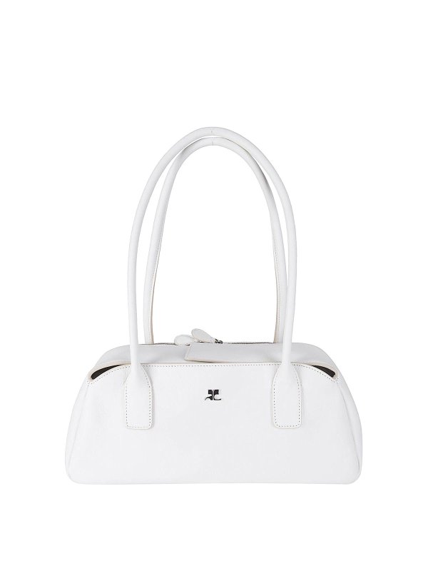 Courreges: shoulder bags - Strip Leather Bag
